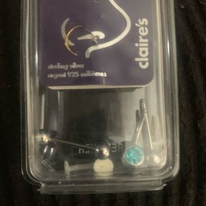 Claires nose ring and 3 nabel studs